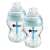 Sticle de hrănire Tommee Tippee Closer to Nature Advanced Anti-Colic, pachet de 2, 260ml, turcoaz