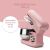 Clatronic KM 3711 pink stand mixer with splash guard