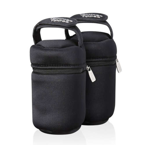 Tommee Tippee Closer to Nature Izolowane Torby na Butelki, czarne, 2 sztuki