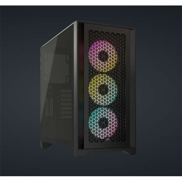Corsair ház icue 4000d rgb airflow, 3xaf120 rgb elite ventillátor...