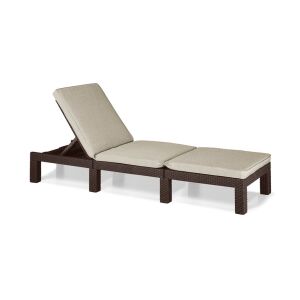 Keter Daytona Deluxe barna napozóágy állítható háttámlával - Keter