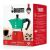 Bialetti Moka Express green and red stovetop espresso maker in packaging