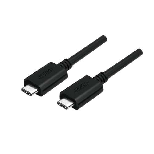 UNITEK Y-C477BK USB-C - USB-C kábel, 1 méter, fekete