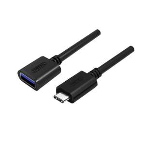 UNITEK Y-C476BK USB kábel 0,2 m USB 3.2 Gen 1 (3.1 Gen 1) USB C - USB A fekete - Unitek