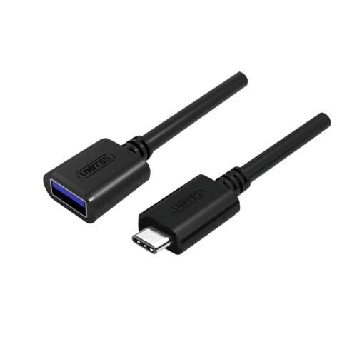 UNITEK Y-C476BK USB kábel 0,2 m USB 3.2 Gen 1 (3.1 Gen 1) USB C - USB A fekete