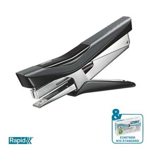 Capator Rapid Fixativ F11, negru, 10/4, 15 coli