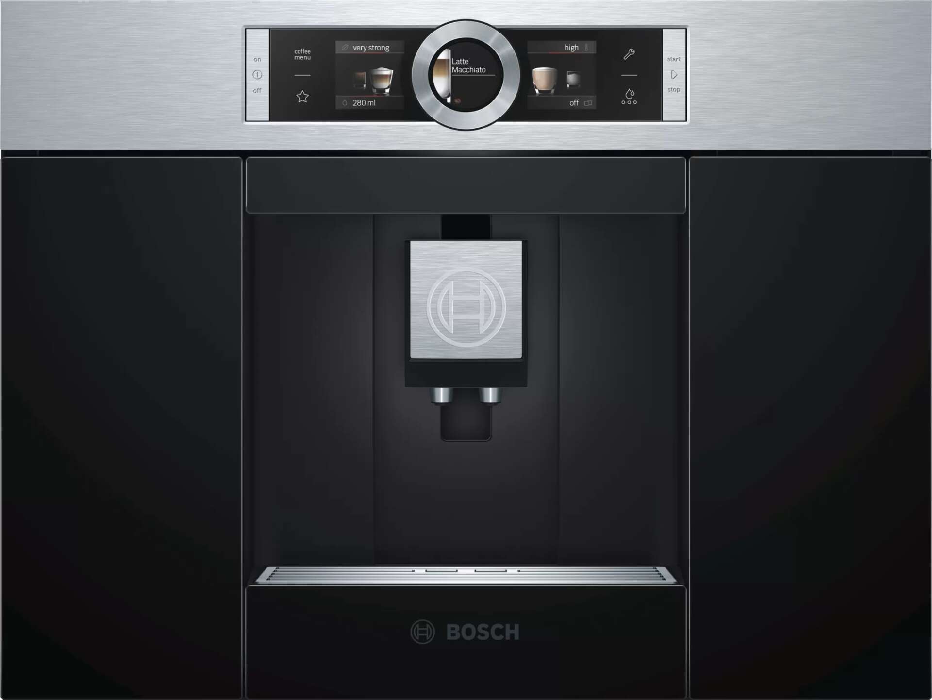 Bosch ctl636es1 1600 w, 2.4 l inox-fekete beépíthető automata kávéfőző