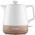 Concept RK0060 1,0 l weißer Keramik-Wasserkocher mit Holzsockel