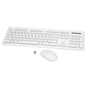 Rebeltec Whiterun wireless keyboard and mouse combo, white - Rebeltec