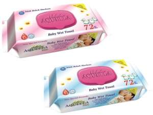 Aquella Kids Baby Mix nedves Törlőkendő 72db