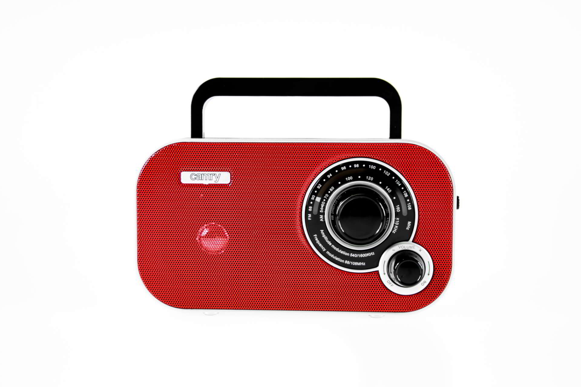 Camry CR1140R 3.5 mm Jack, AM/FM piros-fekete rádió