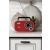Camry CR1140R red portable radio on kitchen counter