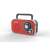 Camry CR1140R red AM/FM radio with telescopic antenna