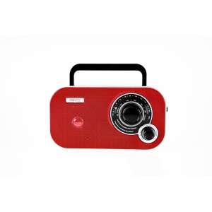 Camry CR1140R red AM/FM radio with telescopic antenna - Camry Radio