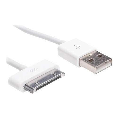 Akyga AK-USB-08 USB kábel 1 M USB 2.0 USB A Micro-USB B/Lightning/Apple 30-pin Fehér