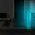 Fekete állólámpa LED szalaggal, modern design, irodai dekoráció