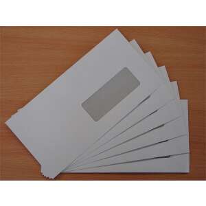 KF LC6/5 enyvezett jobb ablakos boríték, 1000 darabos csomag - Boríték