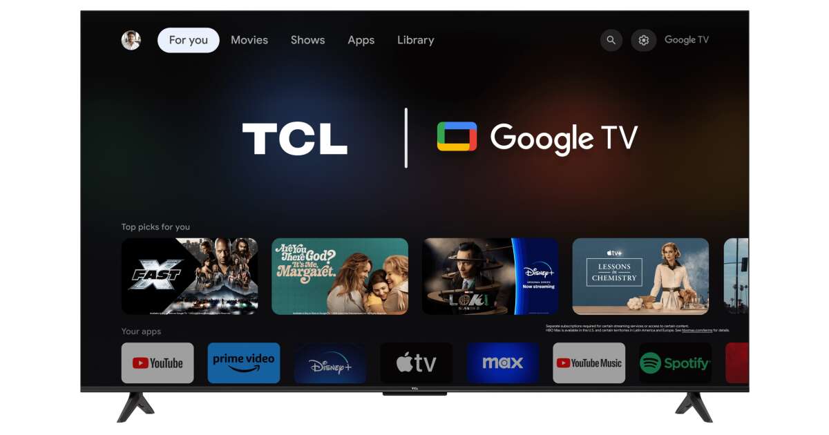 TCL 58P655 Smart LED TV, 146 cm, 4K, UHD, HDR, Google TV | Pepita.com