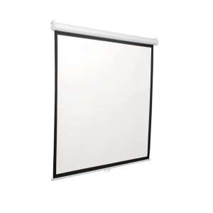 Sbox PSM-100 100 hüvelykes vetítővászon, 180 x 180 cm fehér-fekete, falra szerelt - Sbox