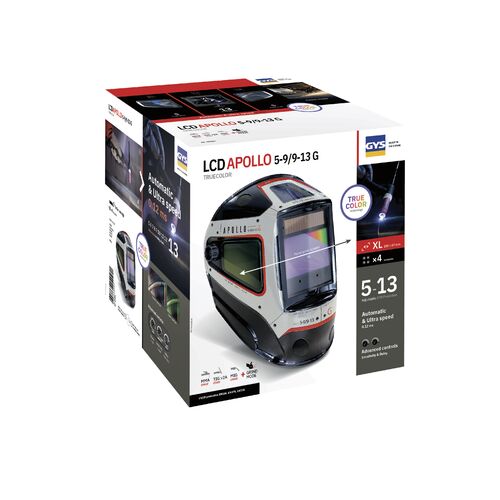 Fejpajzs Apollo+ LCD Hegesztősisak - 5-9/9-13 DIN 162963782 - Hegesztő maszk