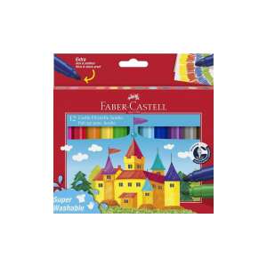 Faber-Castell Zamki Jumbo Filcowe Pióra, 12 sztuk, super zmywalne - Filctoll