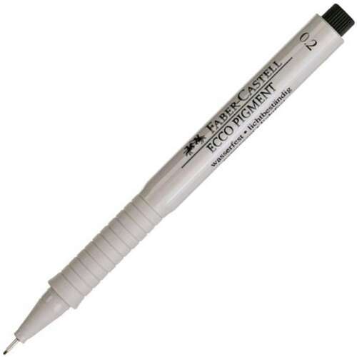 Faber-Castell Ecco Pigment Tűfilc - Fekete - 0,2 mm