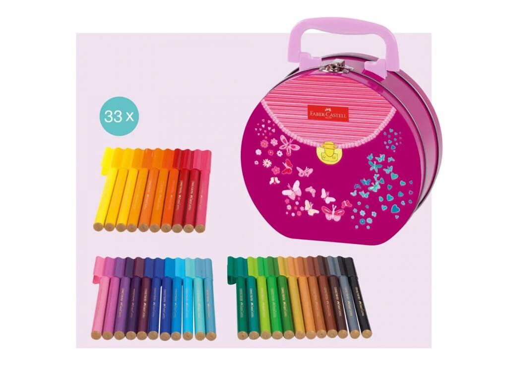 Flamastry Connector torebka 33szt FABER CASTELL
