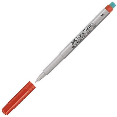 Faber-Castell filctoll, marker 1514 F fóliaíró filc piros 0,6mm rostiron 151421