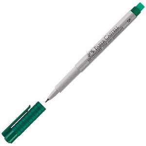 Faber-Castell Multimark 1524 S zöld filctoll, 0,4 mm, nem állandó - Rajzeszköz