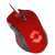 Mouse gaming Speedlink Torn, cu fir, roșu și negru, vedere din unghi