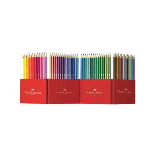 Set de 60 creioane colorate Faber-Castell Classic Color, culori metalice, neon și pastel