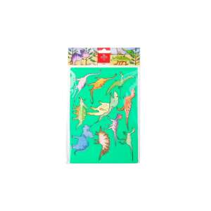 Koh-I-Noor Dino rajzolósablon, újrafelhasználható műanyag sablon dinoszaurusz formákkal gyerekeknek - Rajzsablon