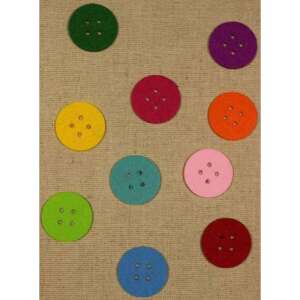 10 darabos 4 cm-es filc gomb alakú figura szett, Pentart Filcfigura - Pentart