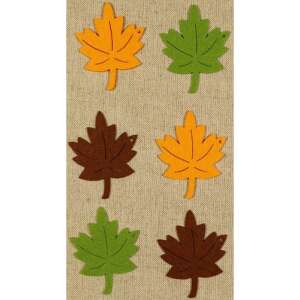 6 darabos filc levél szett különböző színekben, tökéletes kézműveskedéshez és dekorációhoz - Filcfigura