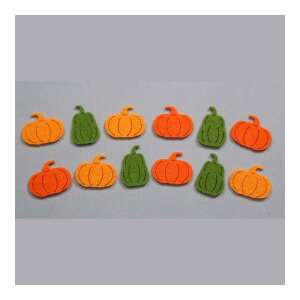 12 darabos mini filc tök és levél forma, tökéletes kézműveskedéshez és dekorációhoz - Filcfigura
