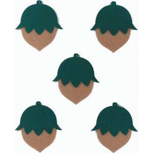 Filcfigura - Mogyoró (5 db/cs, átm. kb.: 6 cm)