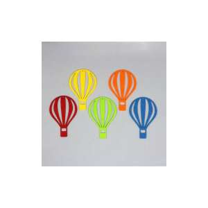 5 darabos filc hőlégballon készlet különböző színekben, tökéletes kézműveskedéshez és dekorációhoz - Filcfigura