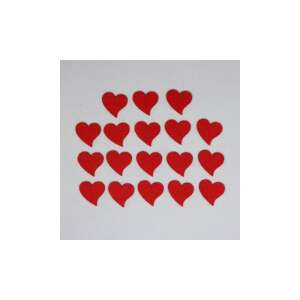 Pentart filc szív mini, piros, 20 darabos csomag - Filcfigura