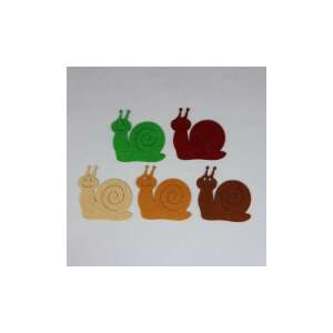 5 darabos filc csiga formai készlet, többféle színben, tökéletes kézműveskedéshez és dekorációhoz - Filcfigura