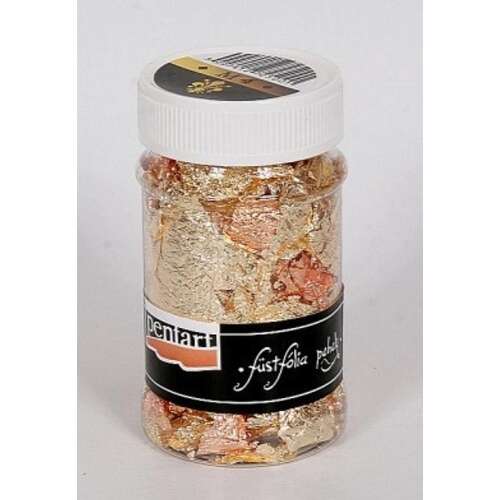 Pentart kevert arany és réz fémfólia pelyhek kézműveskedéshez és dekorációhoz