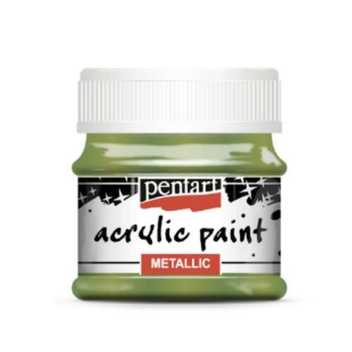 Pentart Metál Akrilfesték, Zöld, 50ml