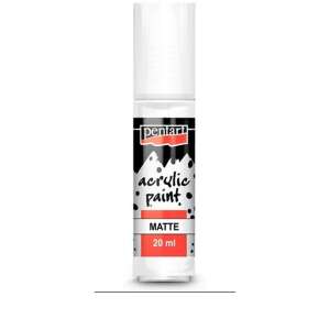 Pentart akrilfesték, matt fehér, 20ml - Akrilfesték
