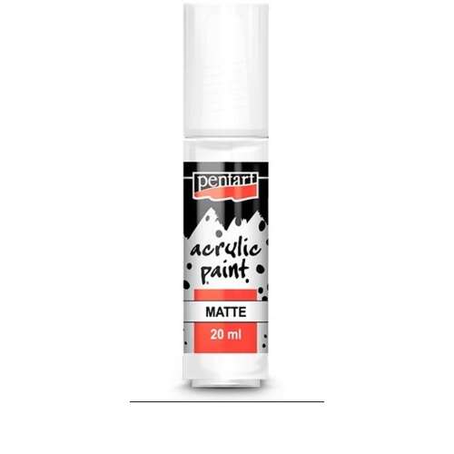 Pentart akrilfesték, matt fehér, 20ml