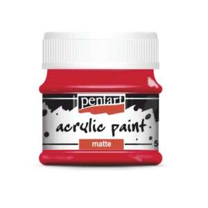 Pentart Matt akrilfesték 50 ml rúzspiros