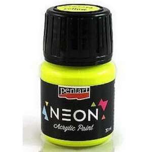 Pentart Neon Sárga Akrilfesték, 30ml - Akrilfesték