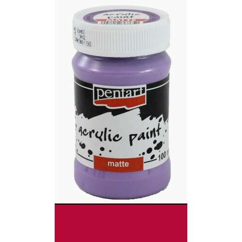 Pentart 100ml matt akrilfesték, vörösbor szín