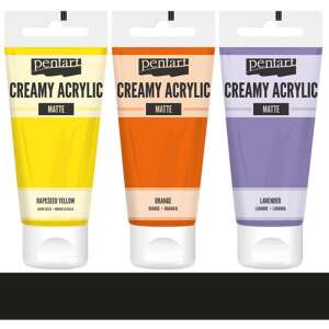 Pentart Krémes akrilfesték matt 60 ml fekete
