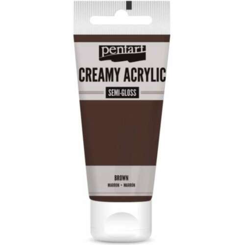 Pentart Krémes Akrilfesték, Barna, 60ml