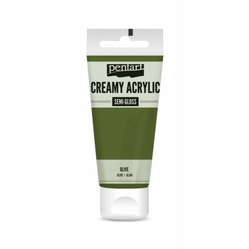 Pentart Krémes akrilfesték selyemfényű 60 ml olíva 176604227 - Akrilfesték