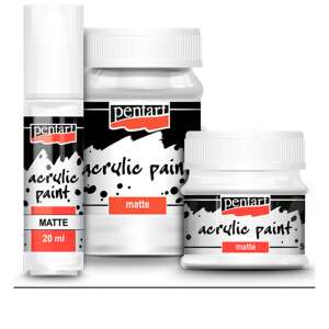 Pentart akrilfesték, matt fehér, 20ml, 50ml, 100ml - Iskolakezdés, iskolaszer